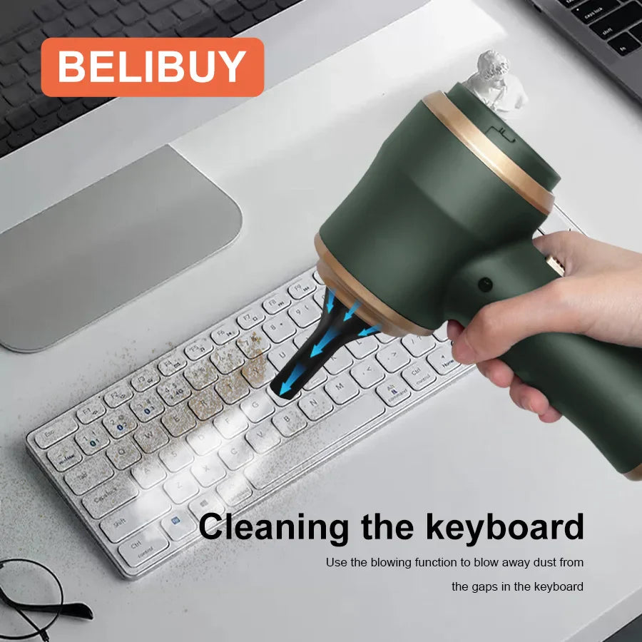BELIBUY Wireless Car Vacuum Cleaner for Cleaning Bedroom Carpets Portable High Power Function Home Appliance Cleaning Machine - Nestkin Store