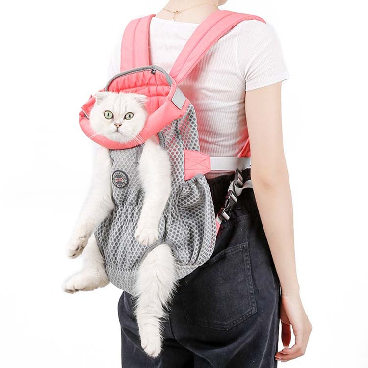 Doglemi Pet Outing Backpack Dog Shoulder Chest Bag Breathable Mesh Dog Cat Bag - Nestkin Store
