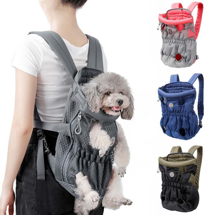 Doglemi Pet Outing Backpack Dog Shoulder Chest Bag Breathable Mesh Dog Cat Bag - Nestkin Store