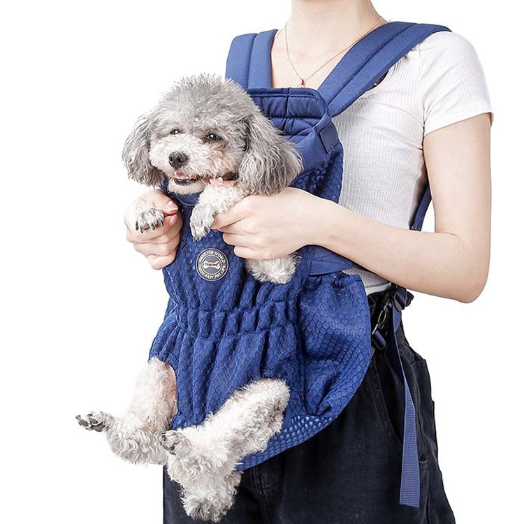 Doglemi Pet Outing Backpack Dog Shoulder Chest Bag Breathable Mesh Dog Cat Bag - Nestkin Store