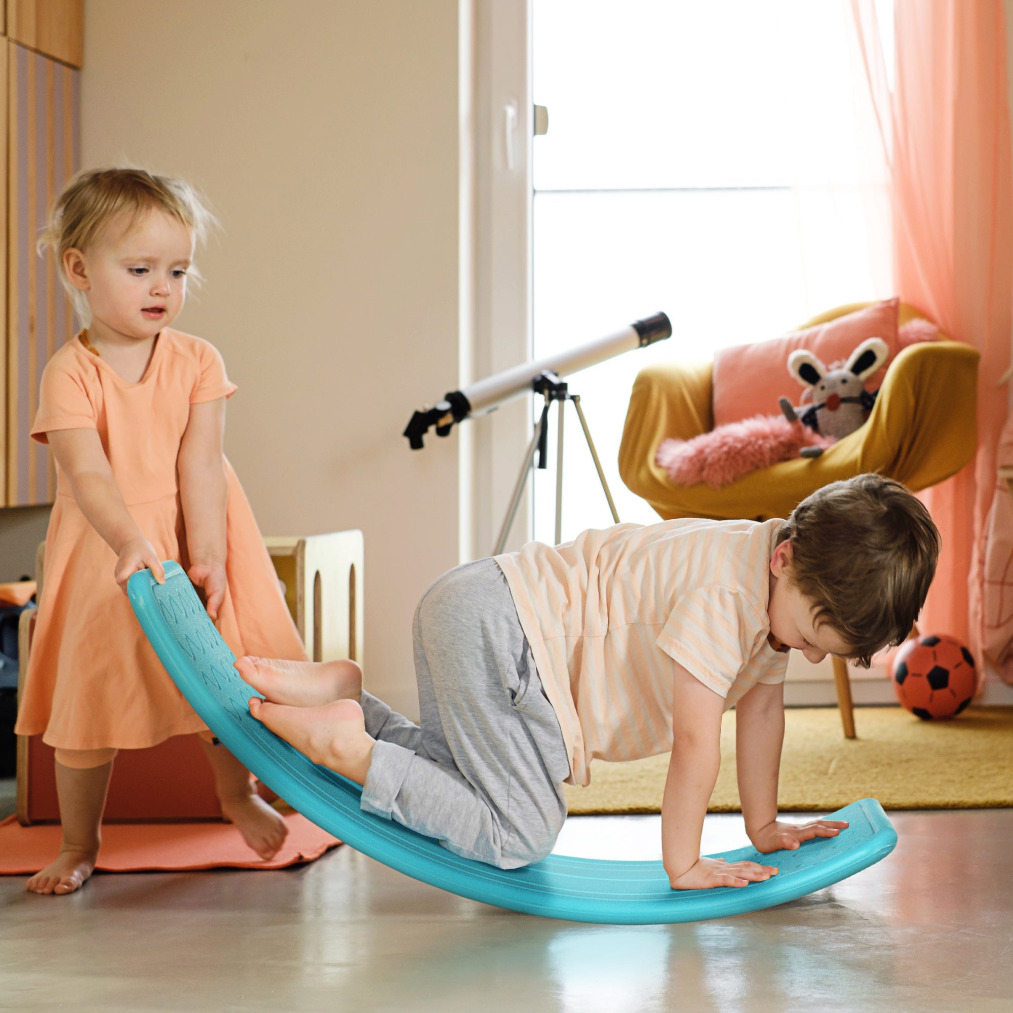 Balance Board for Kids Ages 3-6 - Blue Montessori Toy