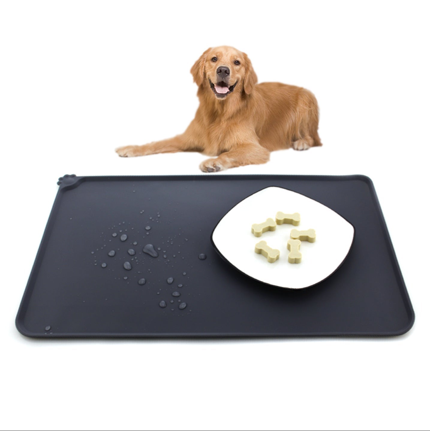 Waterproof Pet Mat For Dogs And Cats Pure Color Silicone Pet Food Mat - Nestkin Store