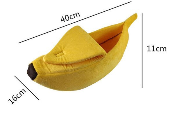 Pet House Dog Bed Banana Shape Dog House Cute Pet Kennel Nest Warm Dog Sofas Sleeping Bed - Nestkin Store