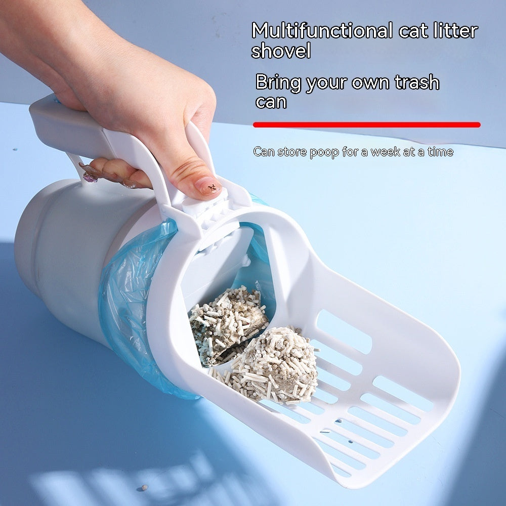 Upgrade Widen Cat Litter Shovel Scoop With Refill Bags Large Cat Litter Box Self Cleaning Cat Waste Bin System Pet Supplies Pet Products - Nestkin Store