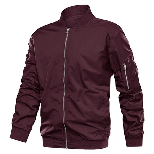 Autumn Men's Lightweight Bomber Jacket Coat Mens Spring Casual  Jackets Students Baseball Style Coats Outerwear Boys