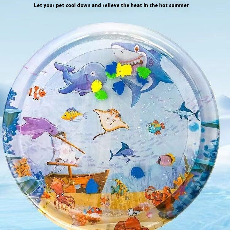 Summer Cooling Pet Water Bed Cushion Ice Pad Dog Sleeping Square Mat For Puppy Dogs Cats Pet Kennel Cool Cold - Nestkin Store