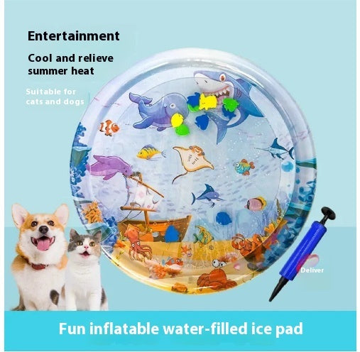 Summer Cooling Pet Water Bed Cushion Ice Pad Dog Sleeping Square Mat For Puppy Dogs Cats Pet Kennel Cool Cold - Nestkin Store