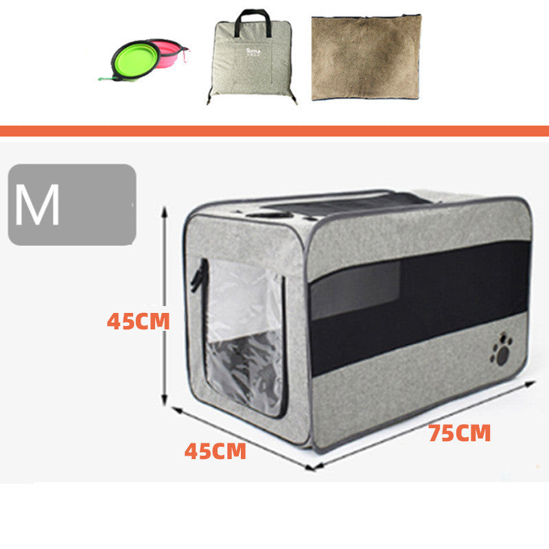 Pet Travel Carrier Bag Portable Pet Bag Folding Fabric Pet Carrier Travel Carrier Bag For Pet Cage With Locking Safety Zippers - Nestkin Store