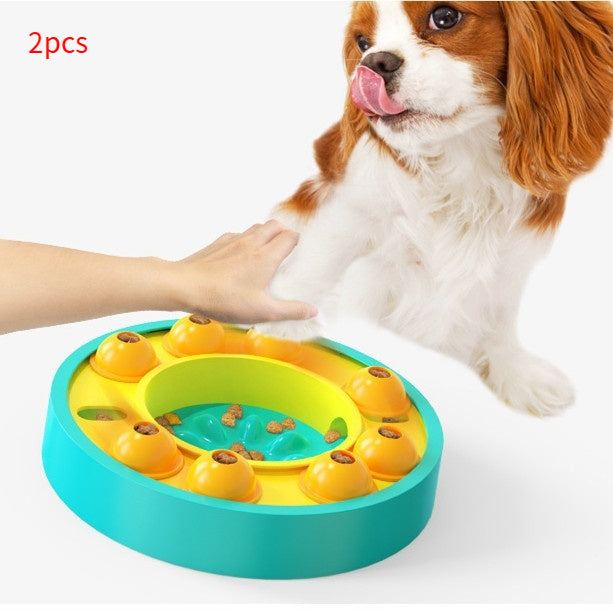 Dog Pets Puzzle Toys Slow Feeder Interactive Increase Puppy IQ Food Dispenser Slowly Eating NonSlip Bowl Pet Dogs Training Game Pet Supplies - Nestkin Store