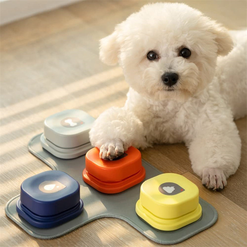 4 Colors Pet Communication Button One-click Prevent Physical Inactivity Recordable Dog Talking Button Toy Cat Toy Pet Products - Nestkin Store