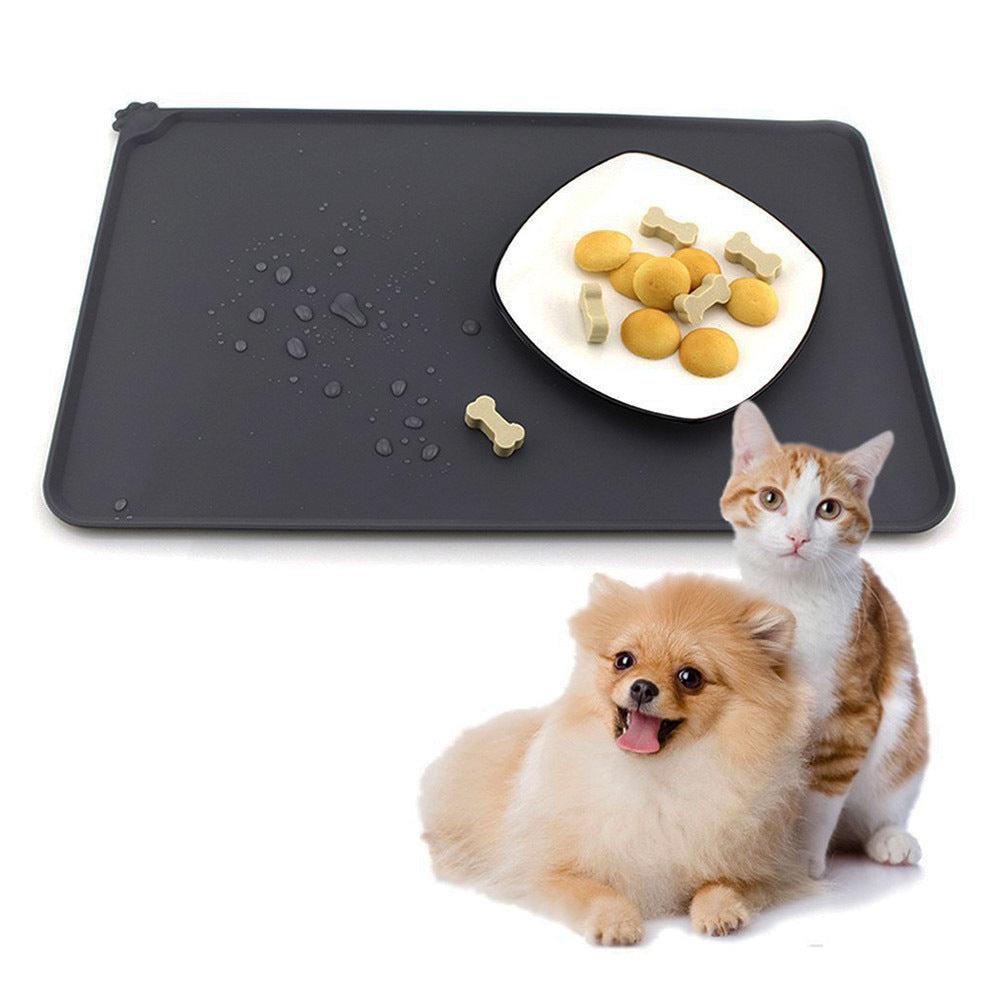 Waterproof Pet Mat For Dogs And Cats Pure Color Silicone Pet Food Mat - Nestkin Store