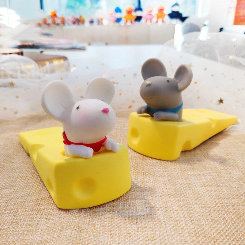 Cute Pet Door Stopper Doorstop Door Wedges Cartoon Doors Stop Strong Grip Non Slip Stopper Holder Safety Guard - Nestkin Store