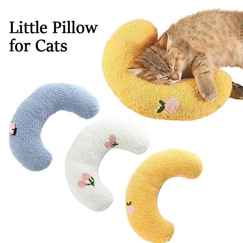 Little Pillow For Cats Fashion Neck Protector Deep Sleep Puppy U-Shaped Pillow Pets Pillow Kitten Headrest Dog Sleeping Pillow Pet Products - Nestkin Store