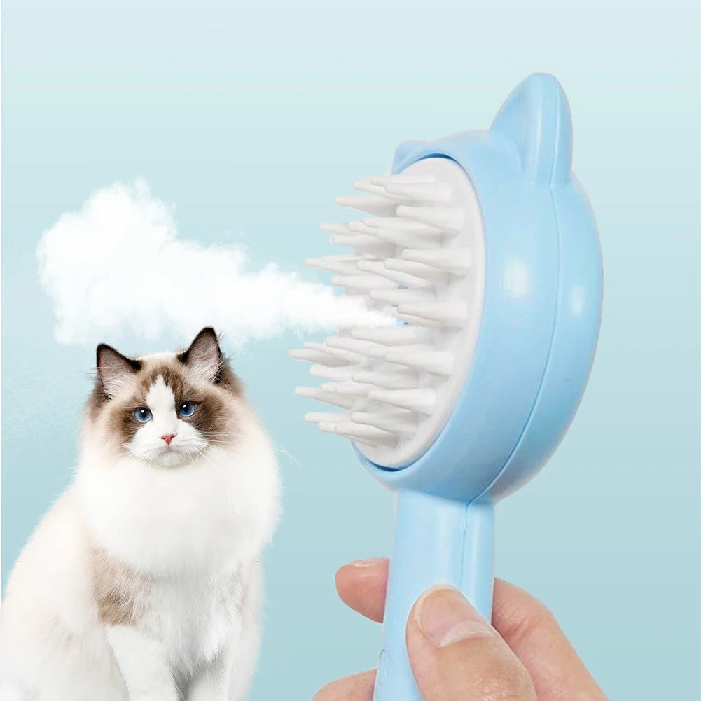 Hair Cleaning Brush With Mist Multifunctional Cat Grooming Brush Rechargeable Self Cleaning Slicker Brush For Pets Dogs & Catsb Pet Products - Nestkin Store