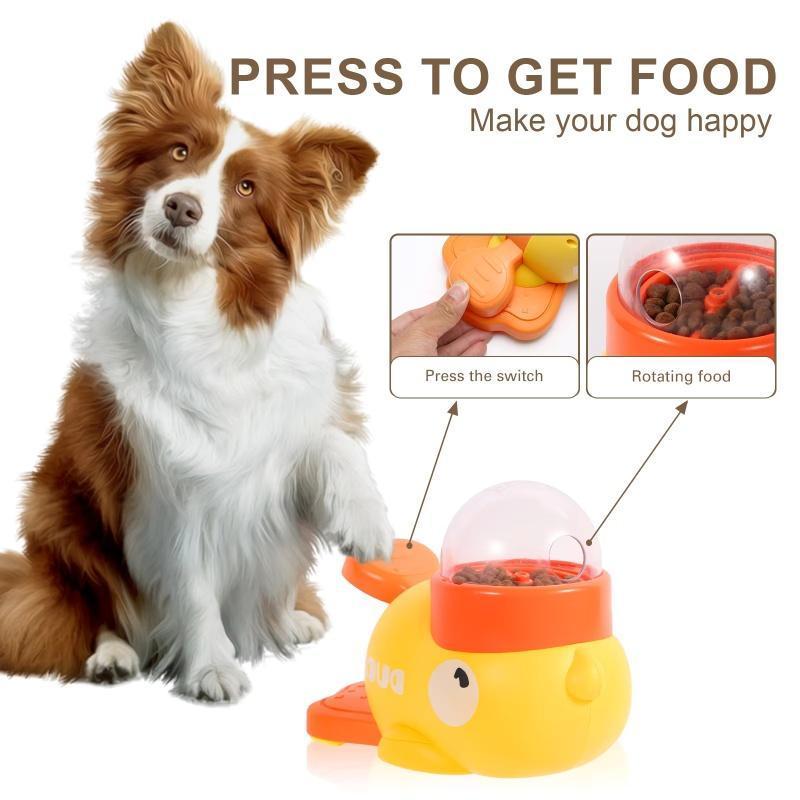 Dog Puzzle Feeder Interactive Pet Food Treat Dispenser Cartoon Duck Design Anti-slip Pets Automatic Feeder Toys For Dog Training Pet Products - Nestkin Store