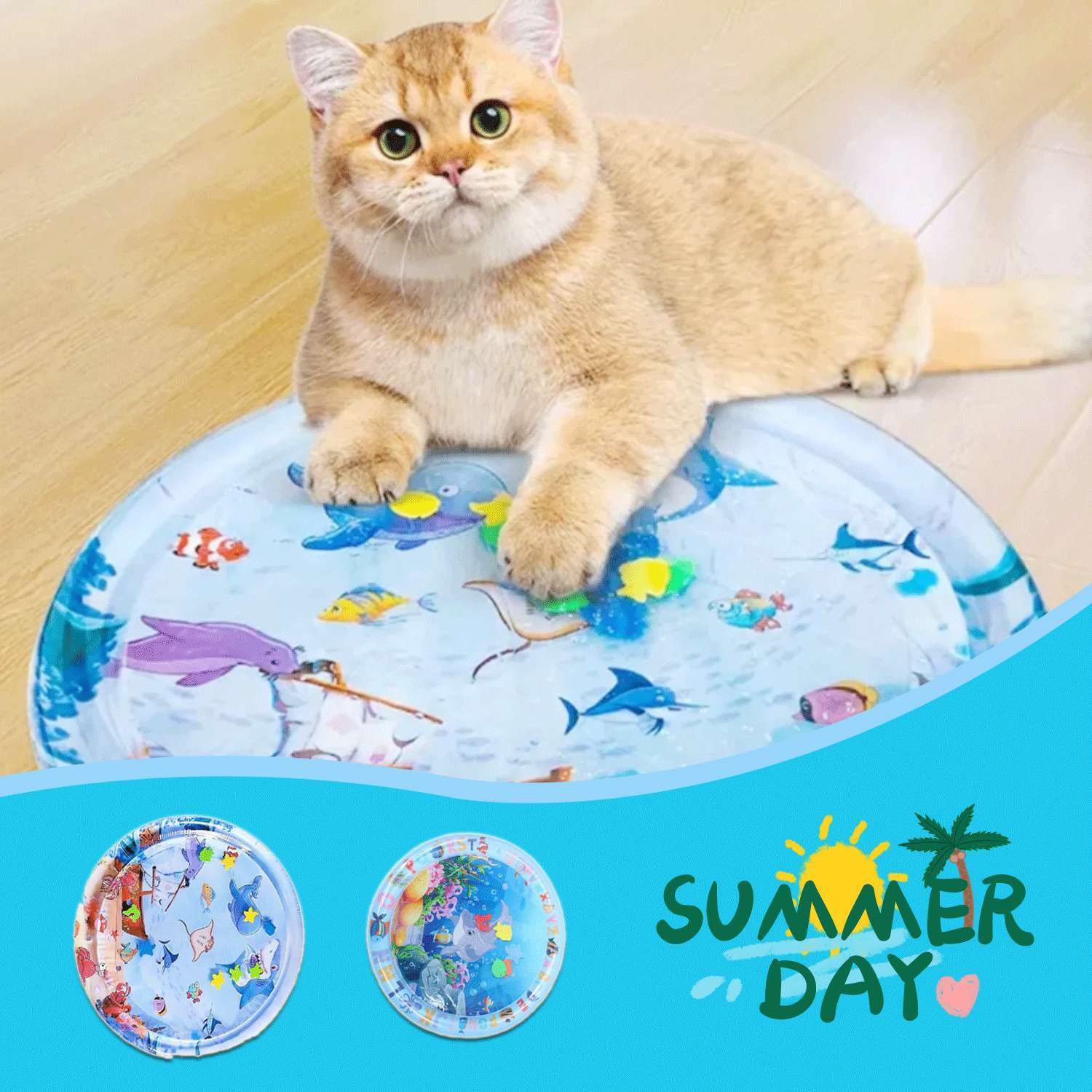 Summer Cooling Pet Water Bed Cushion Ice Pad Dog Sleeping Square Mat For Puppy Dogs Cats Pet Kennel Cool Cold - Nestkin Store