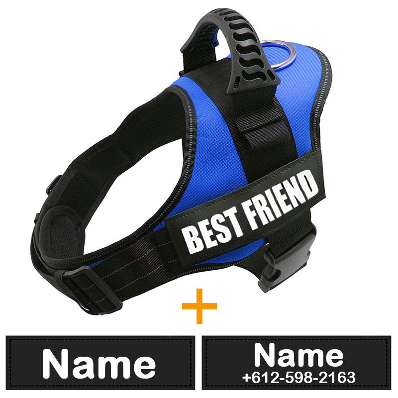 Dog Harness ID Tag Custom Harness