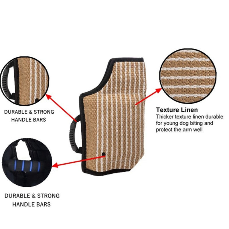 Strong Jute Dog Bite Sleeve Tug Work Puppy Training
