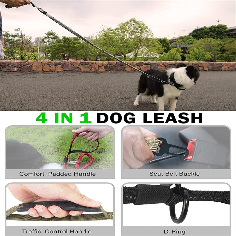 4 in 1 Shock Absorbing Dog Leash