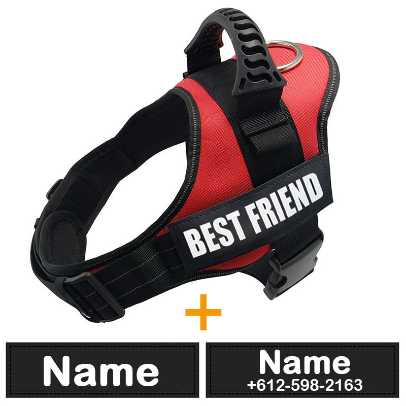 Dog Harness ID Tag Custom Harness