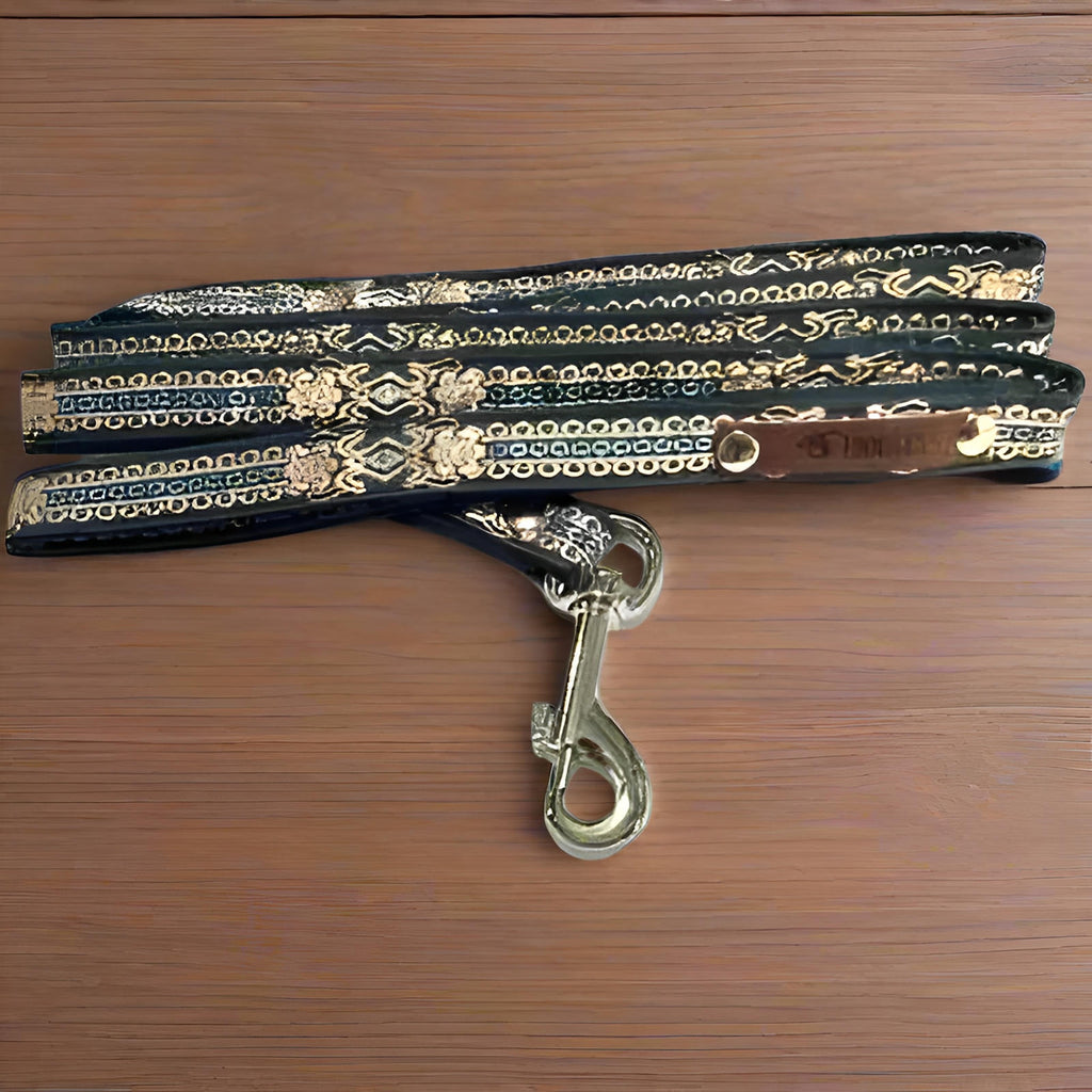 Finnigan's Luxury Pup walking Lead with  Metal Buckle