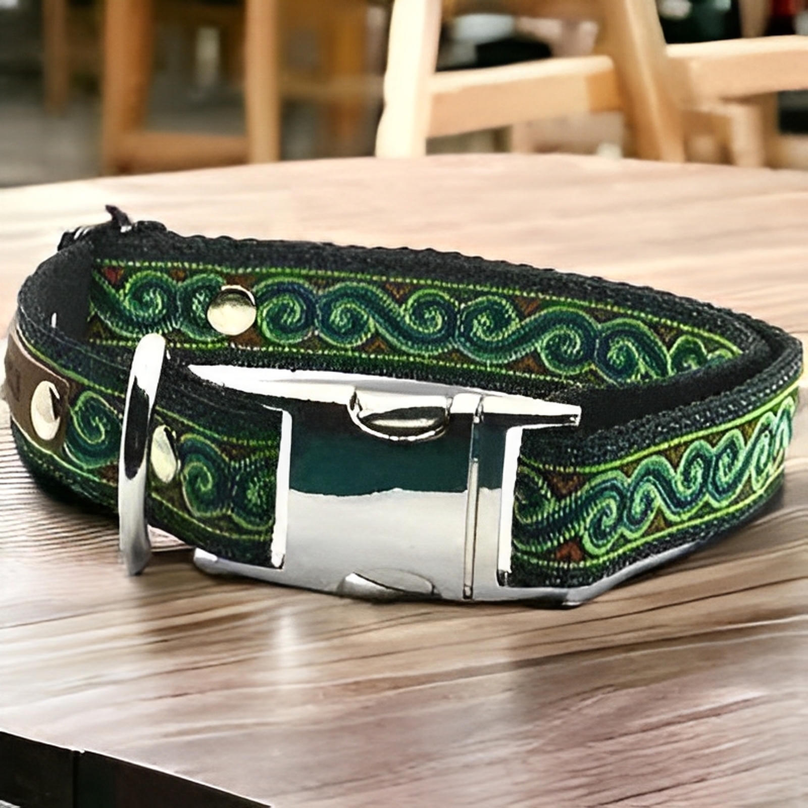 Personalised Cotton Dog Collar for Medium Breeds