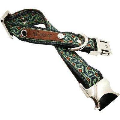 Personalised Cotton Dog Collar for Medium Breeds